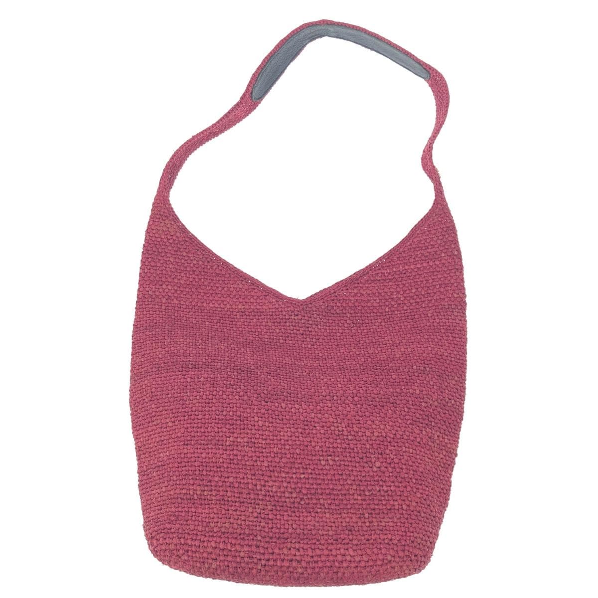 Helen Kaminski shoulder bag in good condition, raffia, bordeaux, ladies