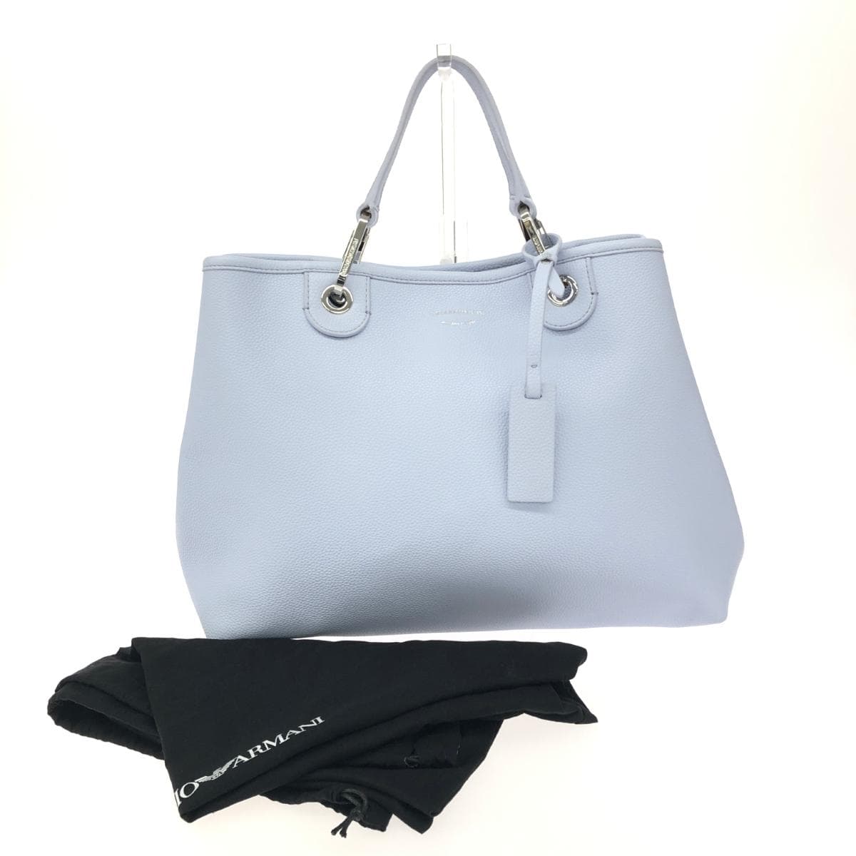 EMPORIO ARMANI 2WAY Bag / MyEA Dear Print Good Condition PVC Purple Ladies