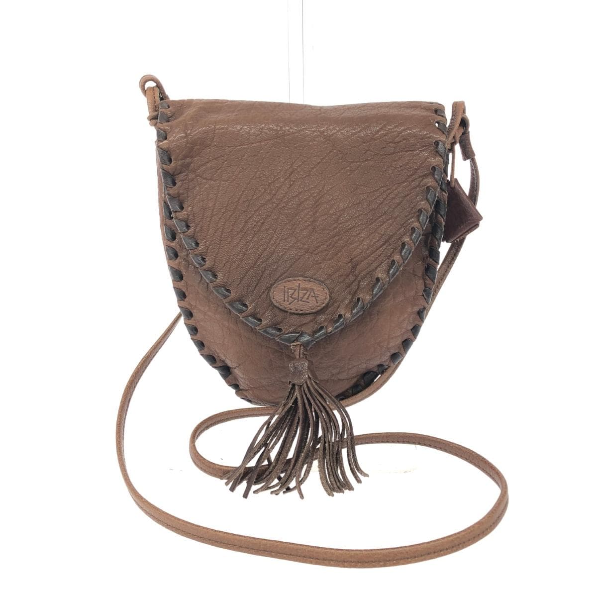 IBIZA Ibiza Shoulder Bag Leather Brown Unisex