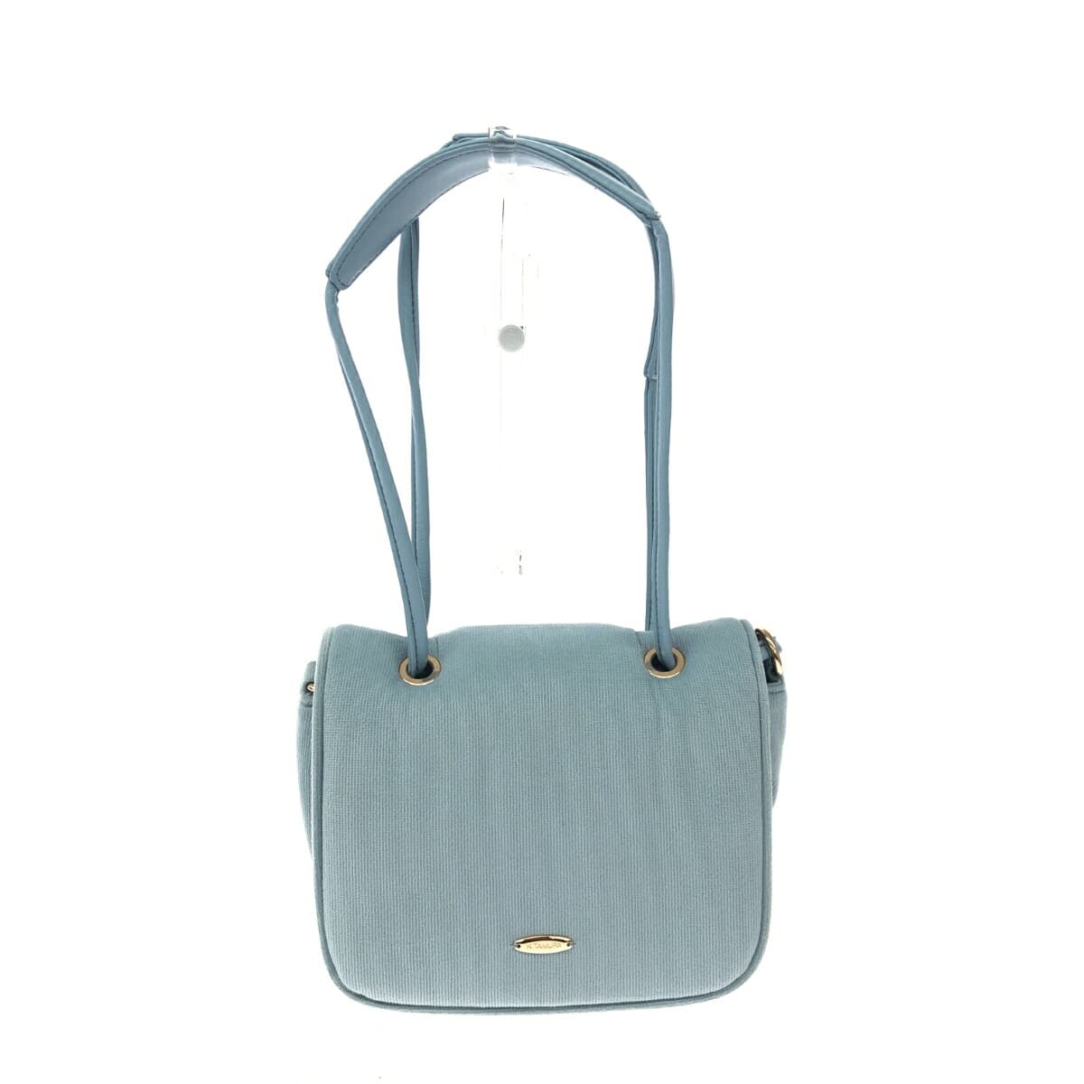 Kitamura Mini Shoulder Bag Good Condition Logo Plate/Pile Fabric/ Light Blue Women's