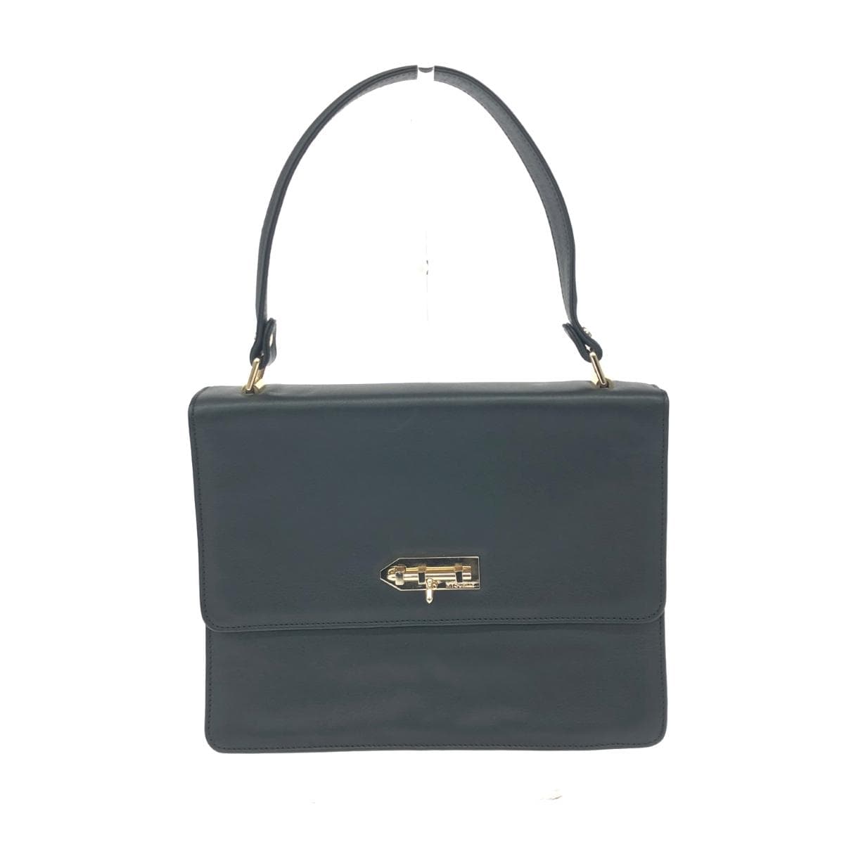 mysuelly 2WAY bag in good condition, leather, black, for women
