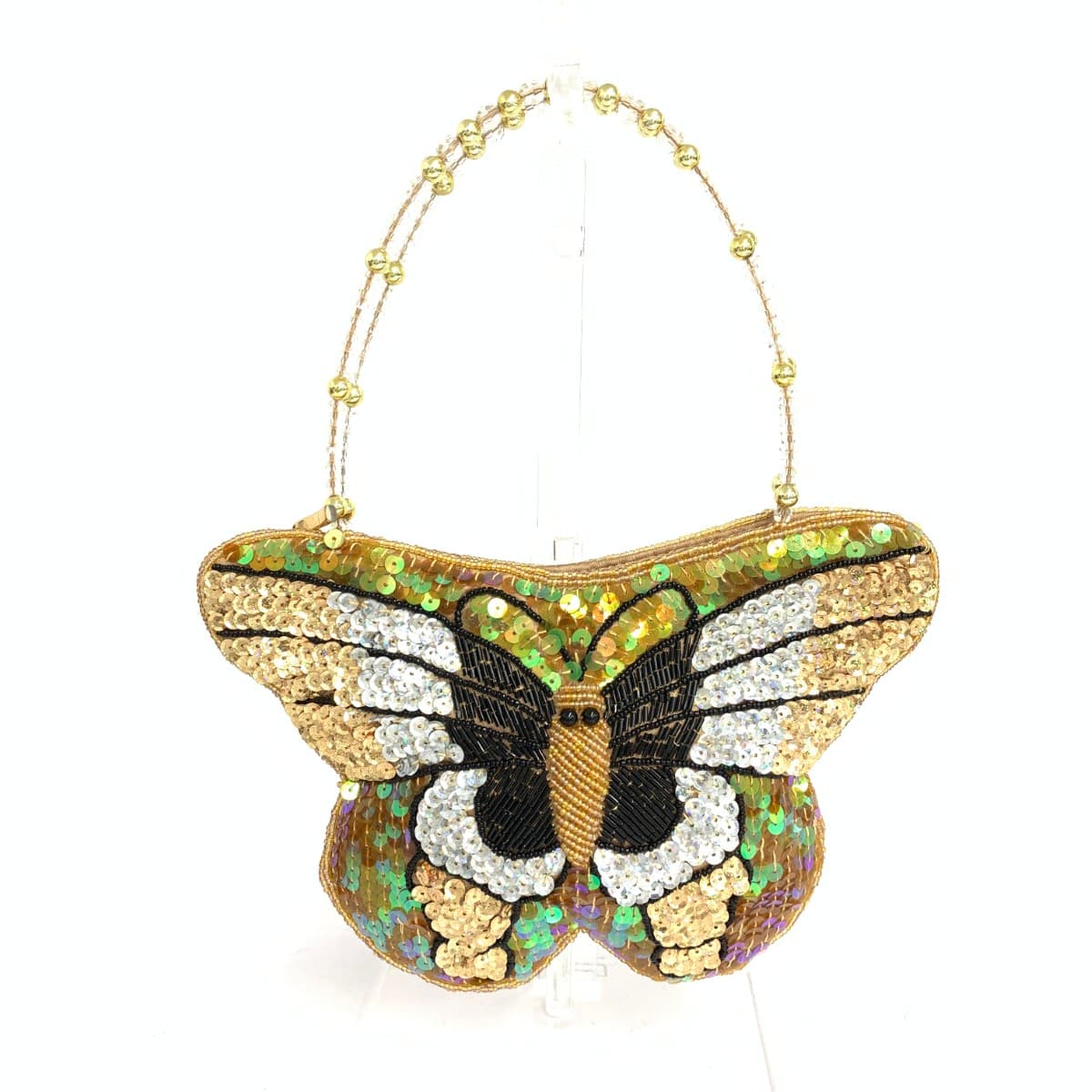 No Brand Party Bag Butterfly Sequin Beads Gold Color for Women