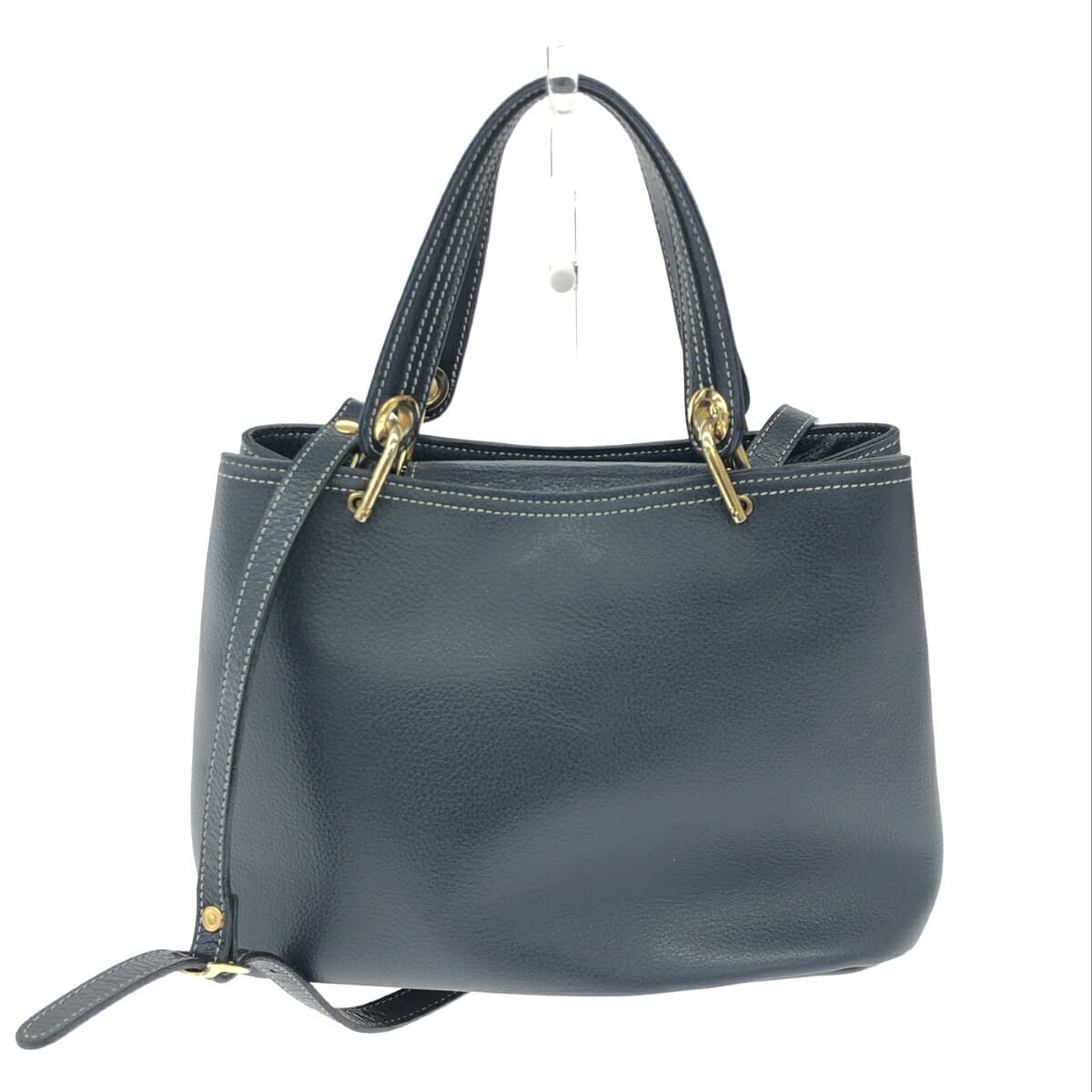 DAKOTA 2WAY Tote Bag Leather Navy for Women