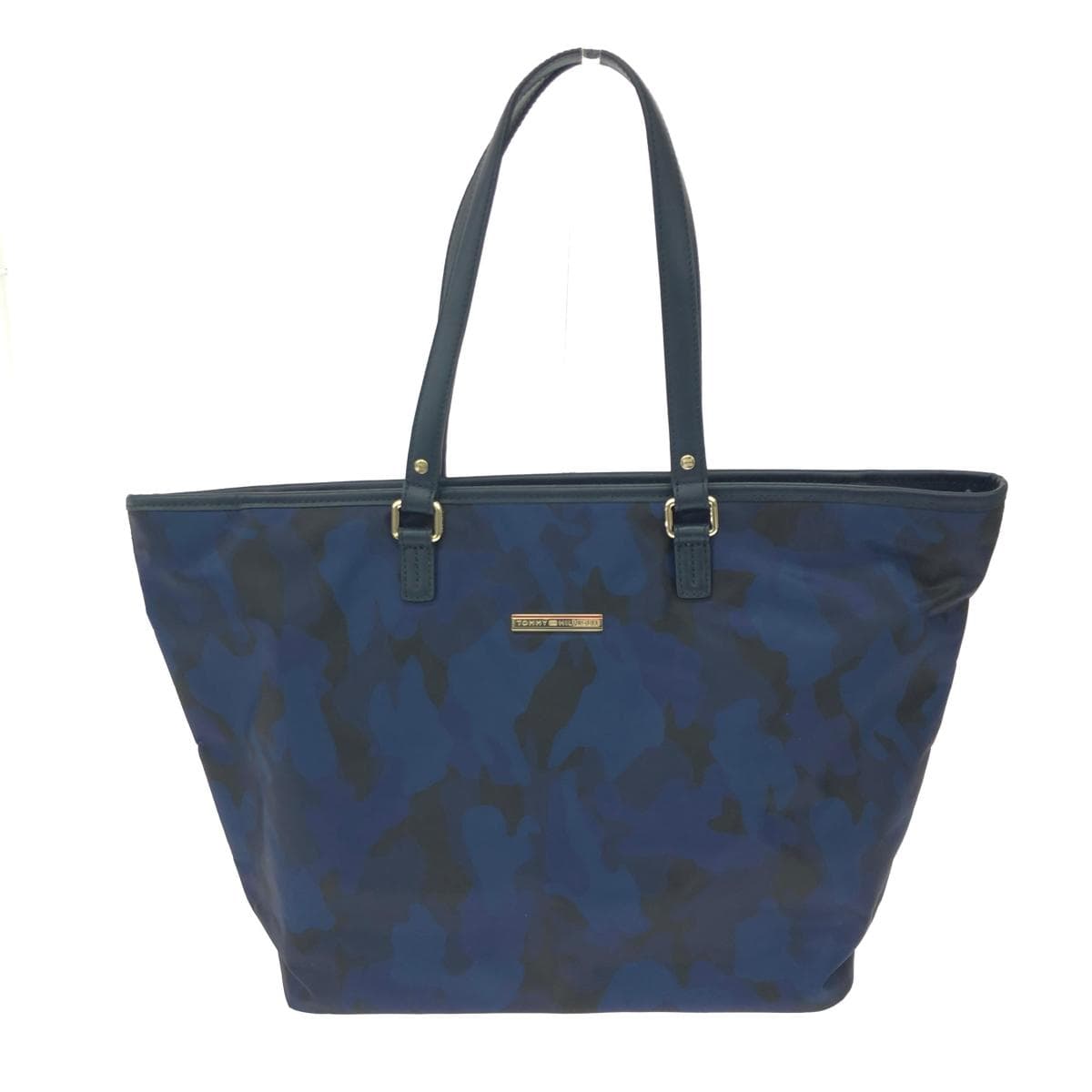 TOMMY HILFIGER Tote Bag and Clutch Bag Set Camouflage Nylon Navy Men's
