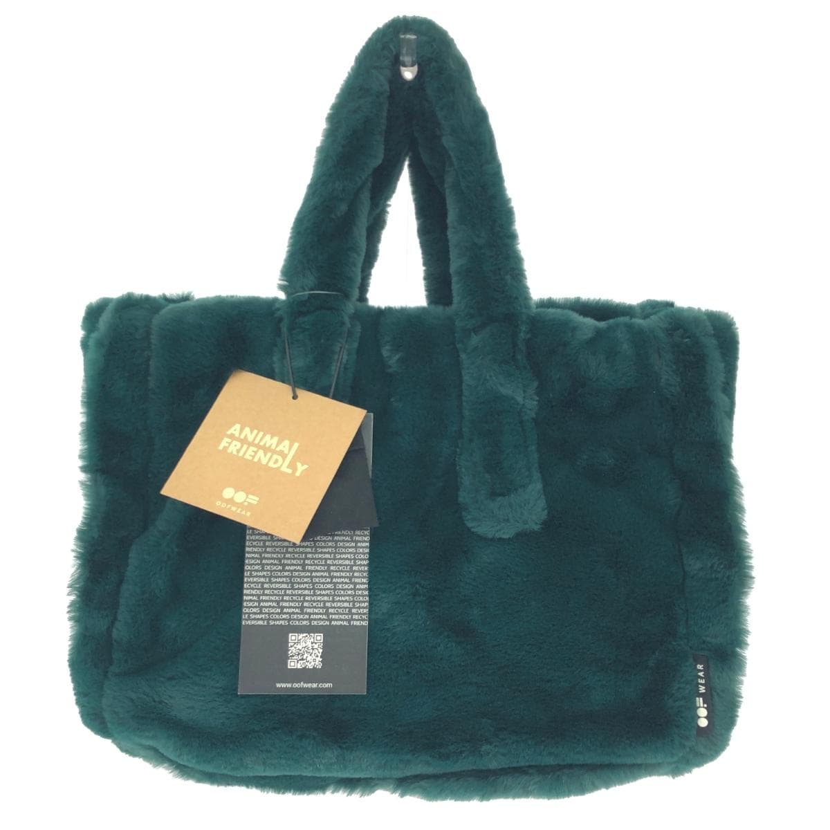 OOF WEAR Woof Wear Woof Wear / Tote Bag Unused Item Faux Fur Green Women's