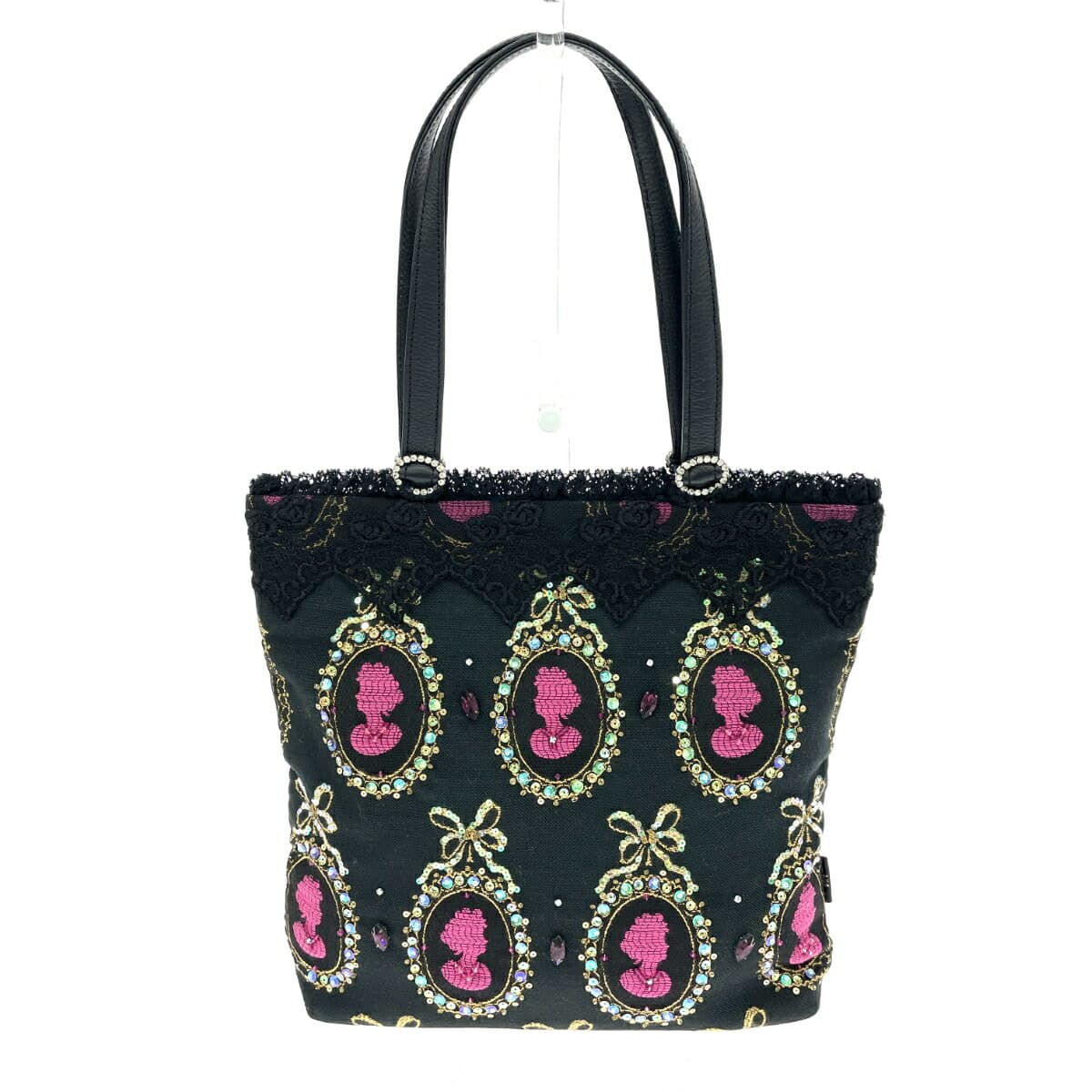 Think Bee Tote Bag, Excellent Condition, Gobelin, Bijou, Black, Ladies