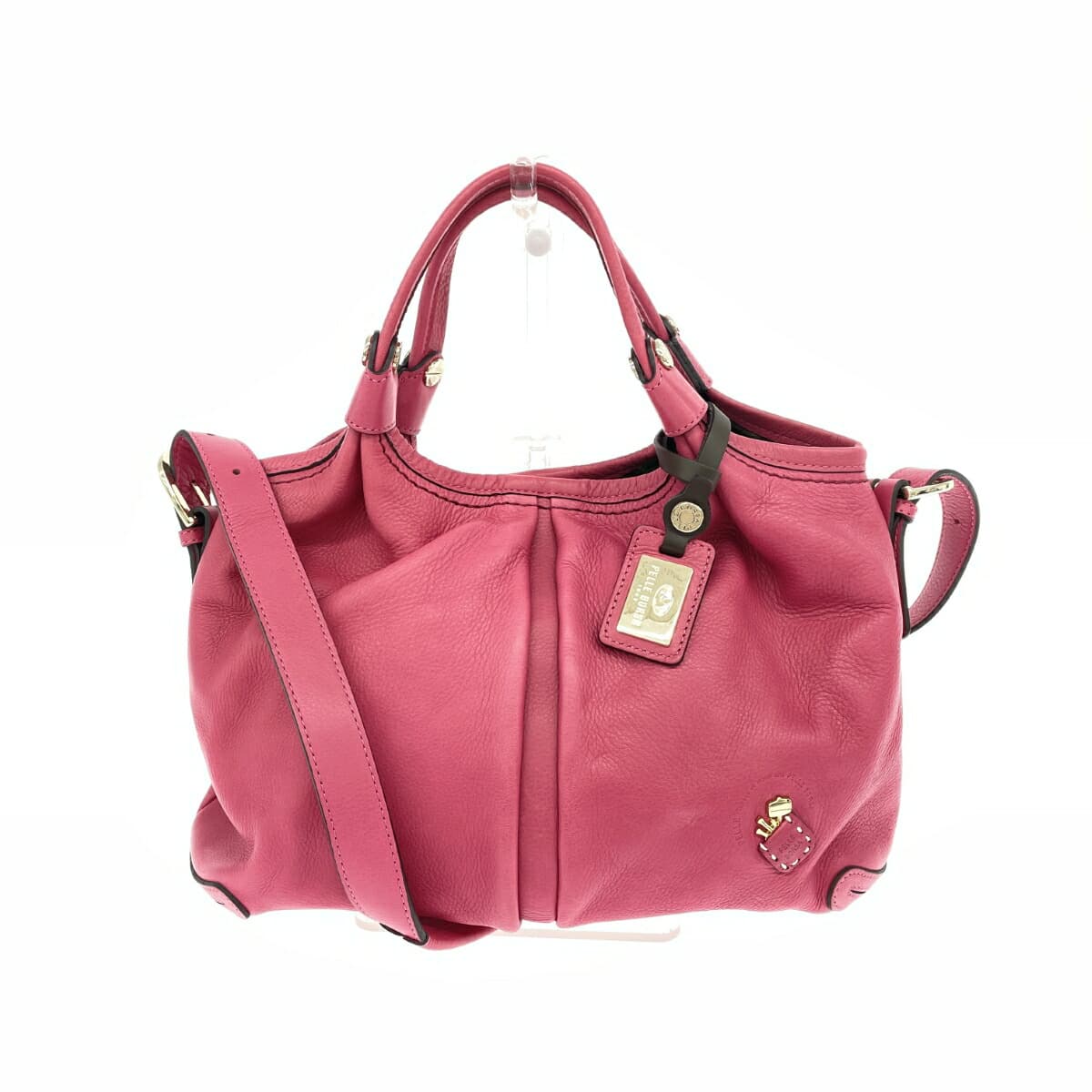 PELLE BORSA 2WAY Bag Leather Pink Women's