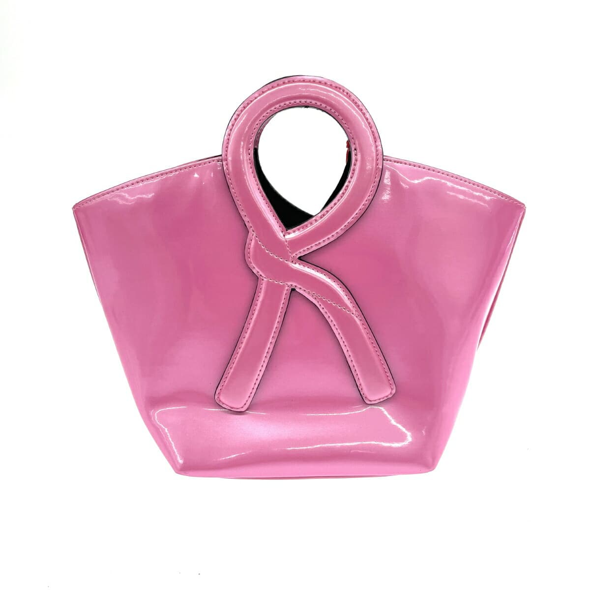 ROBERTA DI CAMERINO Mini Handbag Like New R Handle Enamel Pink Ladies