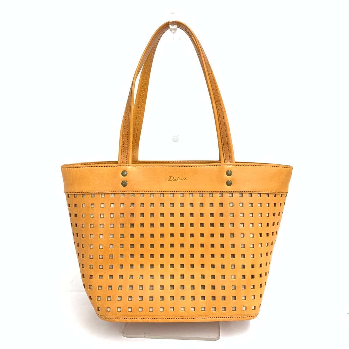 DAKOTA Dakota Tote Bag Good Condition Punching Leather Brown Women's