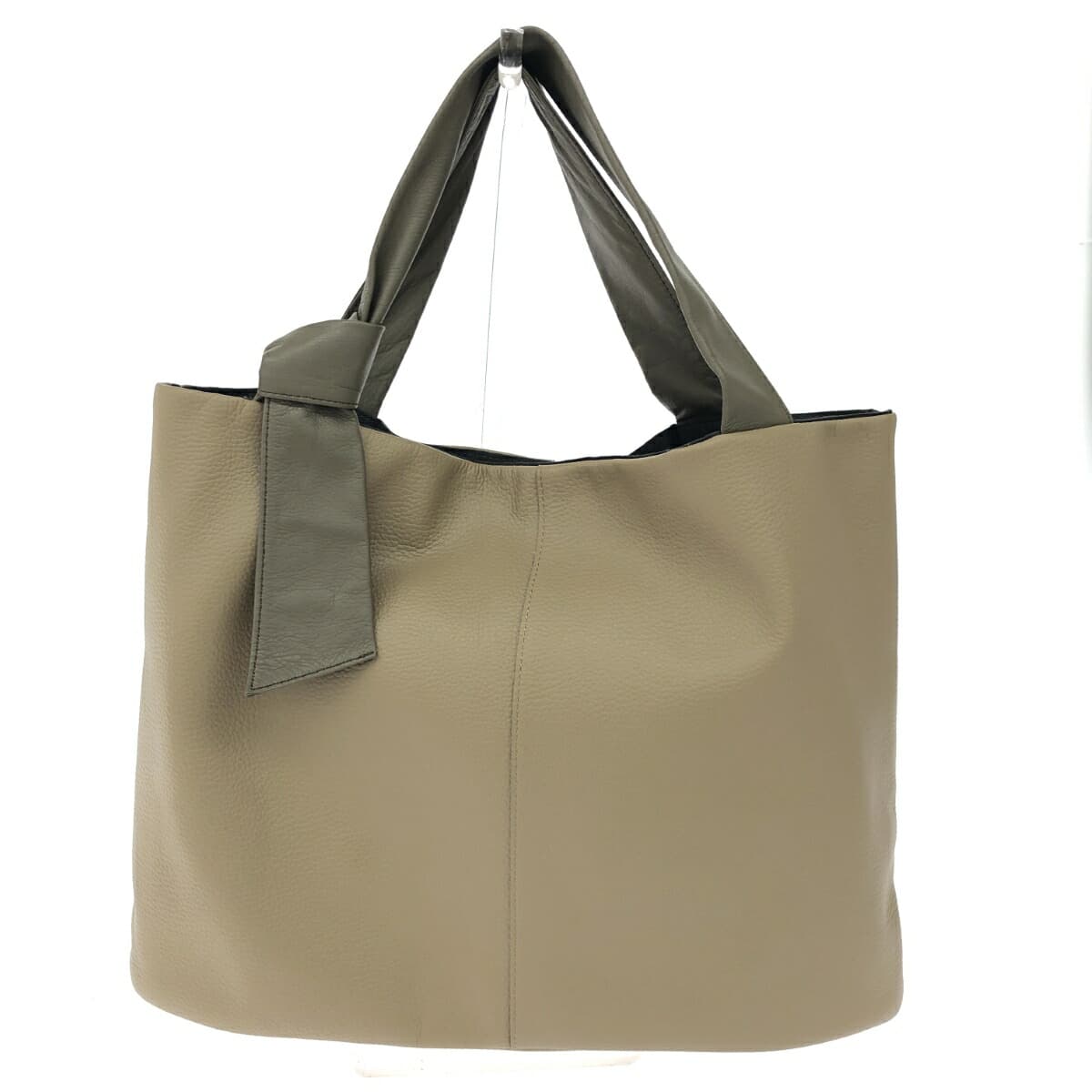 russet Rassit handbag leather beige for women