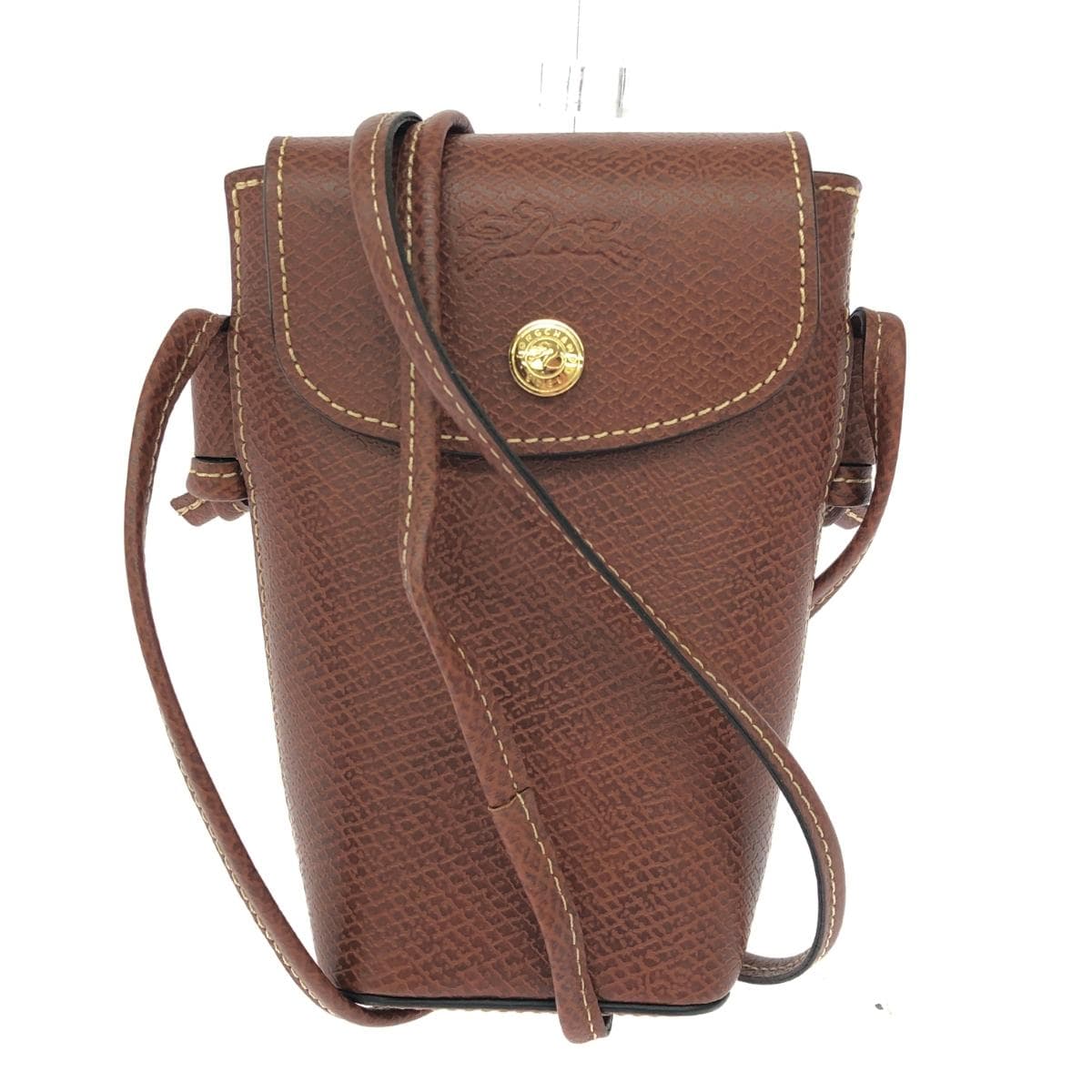 LONGCHAMP Mini Shoulder Bag / Épuré - Like-new condition - Leather - Brown - Women's