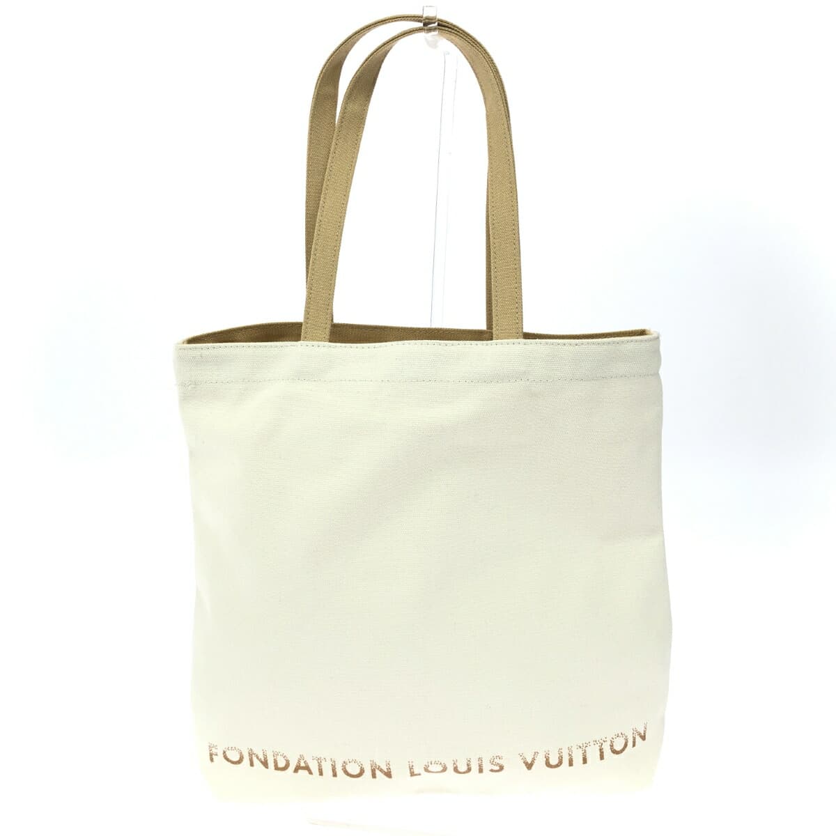 LOUIS VUITTON Tote Bag - Good Condition Fondation Paris / Louis Vuitton Museum Exclusive / Canvas White - Women's
