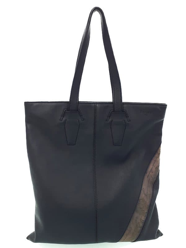 Berluti Berluti Vitello Fiore Leather Tote Bag Men's 1 Week Warranty